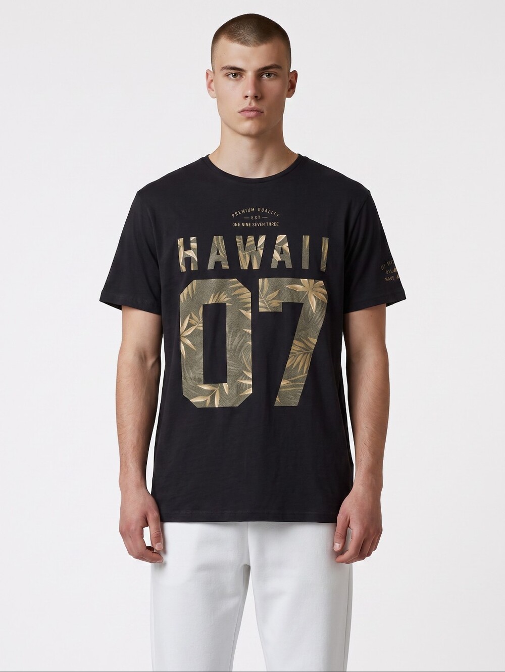 Billabong Black 'Hawaii 07' Graphic Short Sleeve Tee